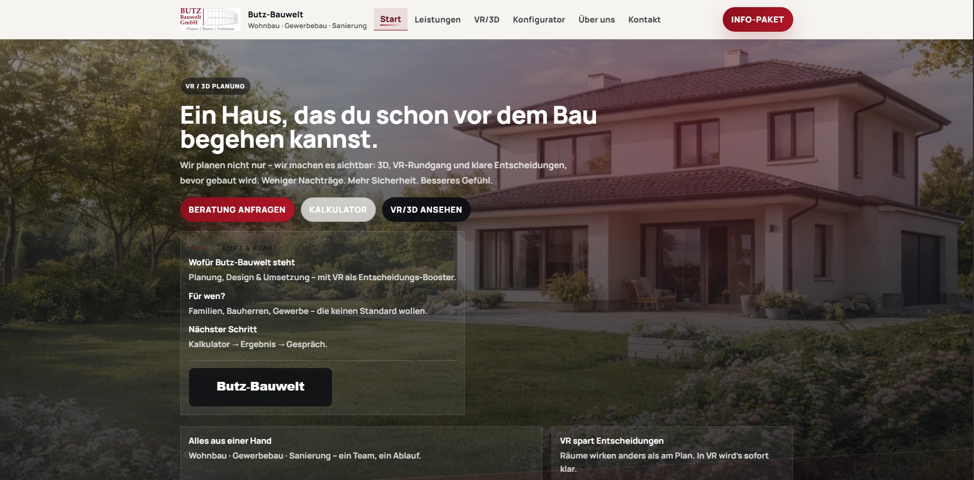 Butz-Bauwelt Website Screenshot
