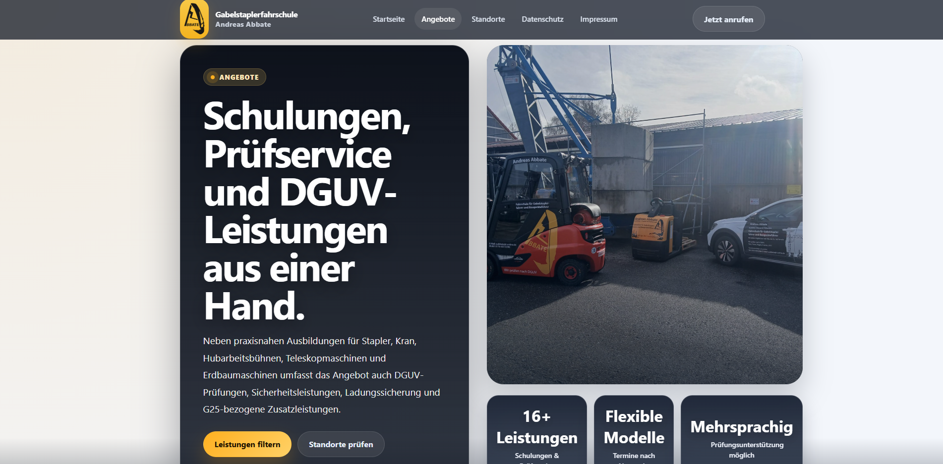 Gabelstaplerfahrschule Standorte